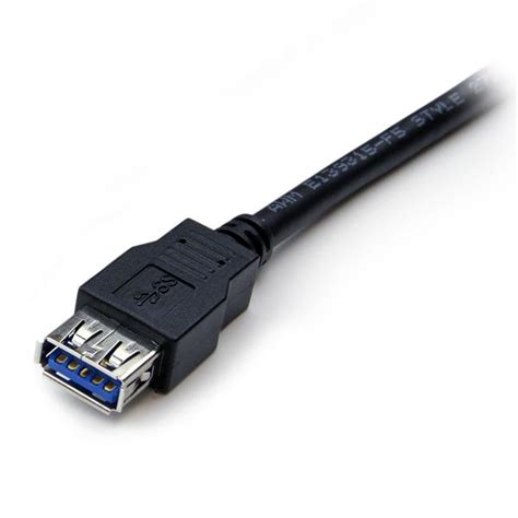 Startech 1m Black Superspeed Usb 3 0 Extension Cable A To A M F Usb3sext1mbk Mwave