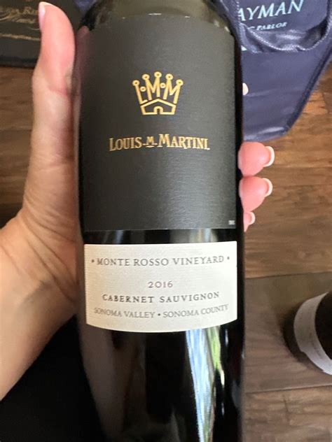 Louis M Martini Cabernet Sauvignon Vineyard Selection Monte Rosso