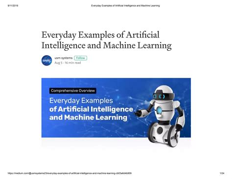 Everyday examples of artificial intelligence and machine learning | PDF