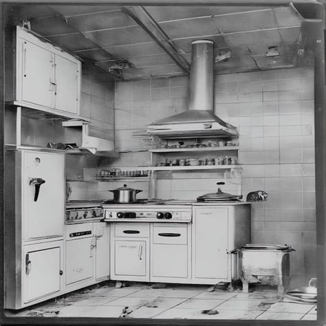 premium ai image  kitchen interior   houseold kitchen