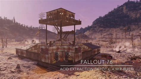 Fallout 76 Camp Build Acid Extraction Depot Youtube