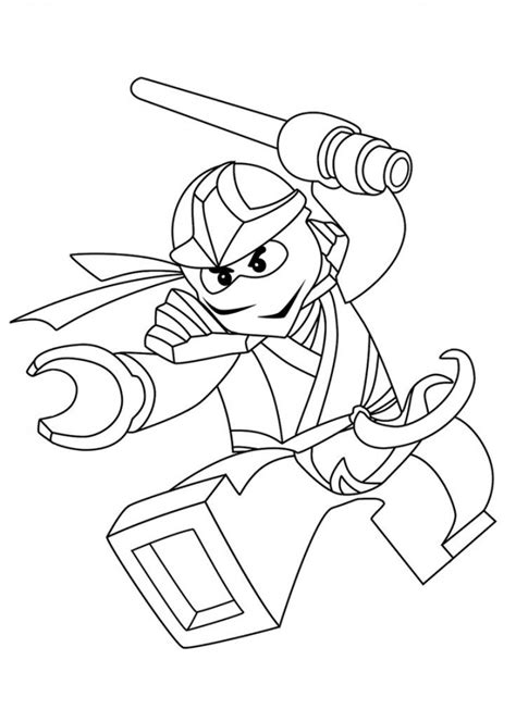 Coloriage Ninjago Kai Au Combat Dessin Gratuit Imprimer