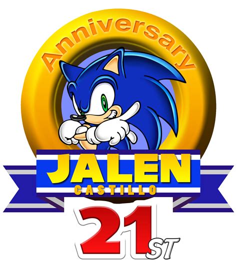 Sonic 10th Anniversary Logo Jalen Castillo By Sirjalen80 On Deviantart