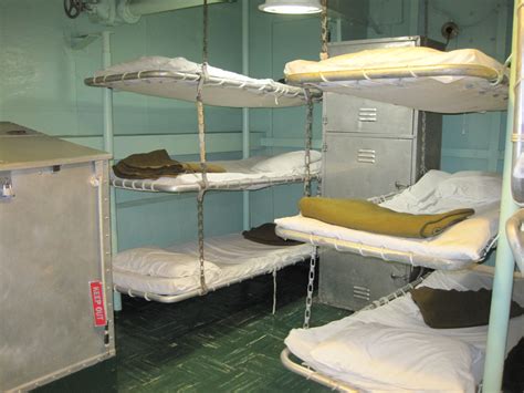 Sailors Bunks Located On The Second Deck In The Uss Wasp Exhibition