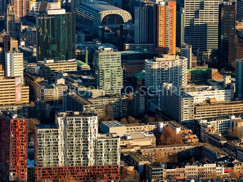 Aerophotostock Rotterdam Centrum Luchtfoto Met Boven De Markthal En