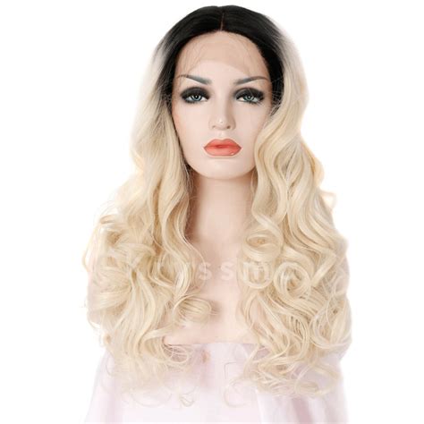 Ombre Blonde Wave Synthetic Lace Front Wigs Deborah Kryssma Official Site