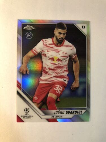 2021 22 Topps Chrome Ucl Refractor Josko Gvardiol Rookie Rc 80 Ebay