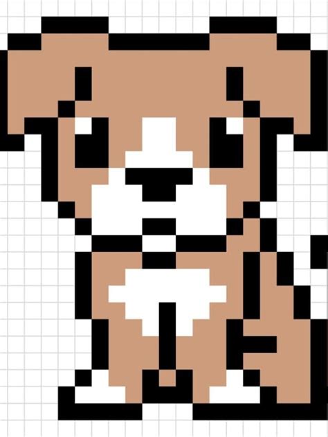 Easy Dog Pixel Art Step-by-Step Tutorial - Easy Drawing Guides