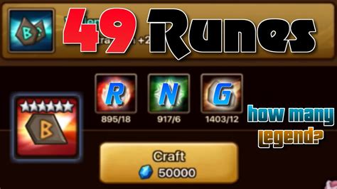 Summoners War Rune Crafting Violent Runes How Many Legend YouTube