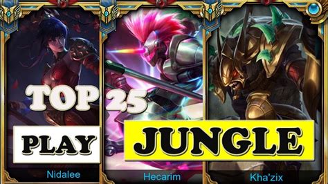 Top 25 Jungle Champions 2 Lol Epic Jungle Montage Plays League Of