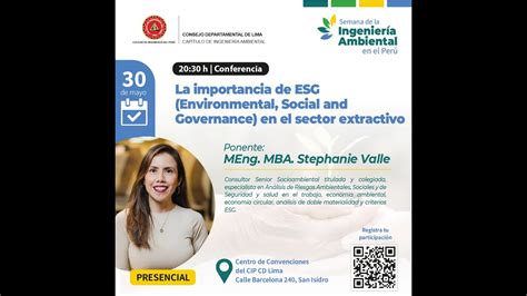 9 Importancia De ESG En El Sector Extractivo Ing CIP Stephanie Rosa