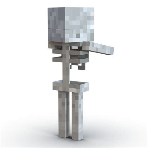 Minecraft Skeleton 3d Model 29 3ds C4d Fbx Ma Obj Max Free3d