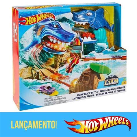 Hot Wheels Pista City Ataque Do Tubar O Acess Rios Pistas Magazine Luiza