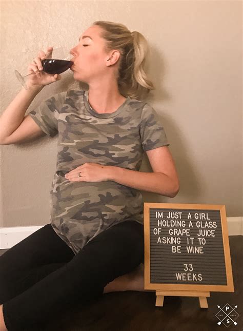 33 Weeks Bumpdate Letterboard Funny Maternity Pictures Cute