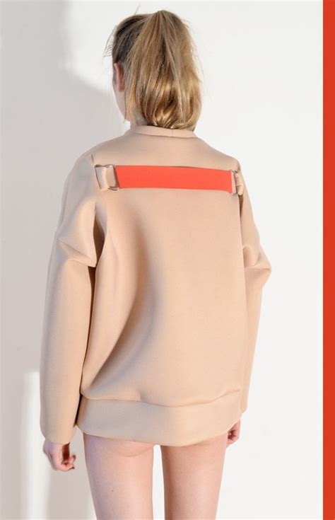 Nude Neopren Sweater Sample Cm NOT JUST A LABEL Fashion Fashion Details Fashion Design