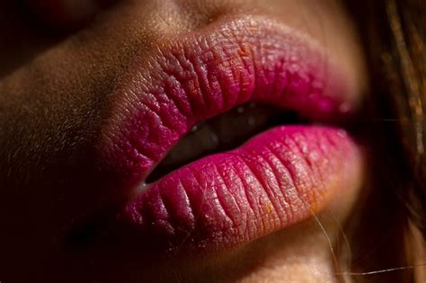 Premium Photo Lips Closeup Nude Woman Lip Natural Makeup Sexy Plump Full Lip Cosmetology