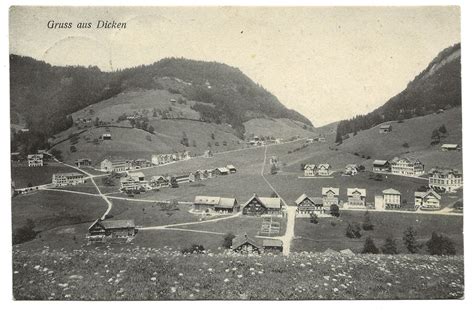 Gruss Aus Dicken SG Dorfpartie Streusiedlung 1916 Kaufen Auf