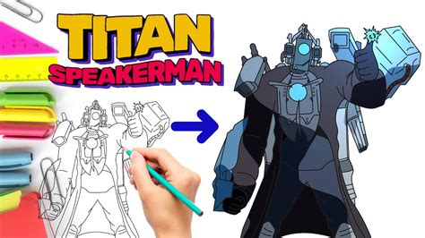 Cómo Dibujar a Titan Cameraman Mejorado de Skibidi Toilet How to Draw