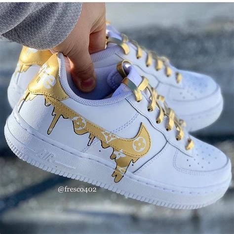 Louis Vuitton X Af1 Cute Nike Shoes Nike Shoes Girls Sneakers Fashion