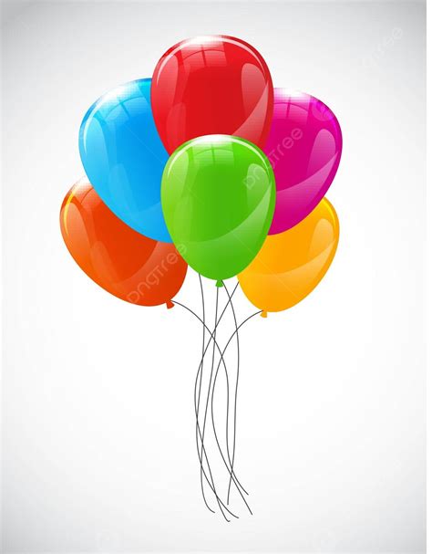 Color Glossy Balloons Background Vector Illustration Flag Day Wallpaper