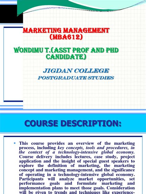 Chapter 1 Marketing Pdf Marketing Sales