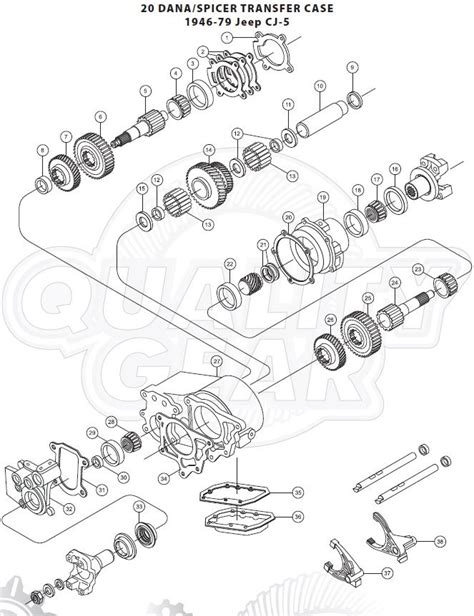 Dana 20 Transfer Case Diagram