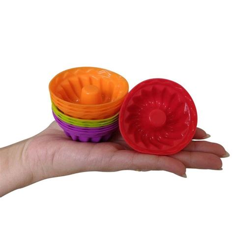 Forma de Mini Bolo Torta e Pudim Silicone Confeitaria Casa Utifácil