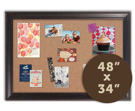 Cork Board 48 Fabric Bulletin Board Framed Cork Board Cork Board