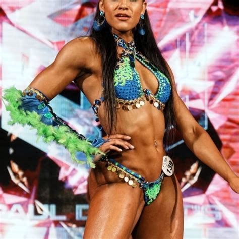 CUSTOM Swim Wbff Bikini Neon Green Blue With Sleeve Poshmark