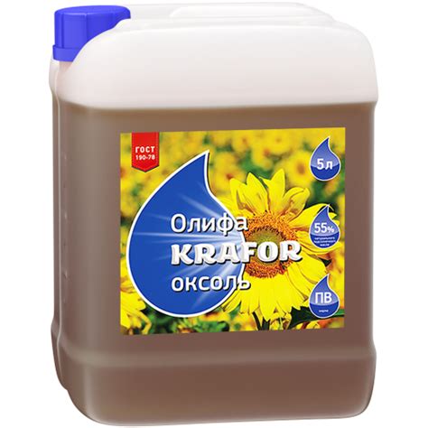 ПРОПИТКА ПО ДЕРЕВУ : ОЛИФА оксоль 10л KRAFOR