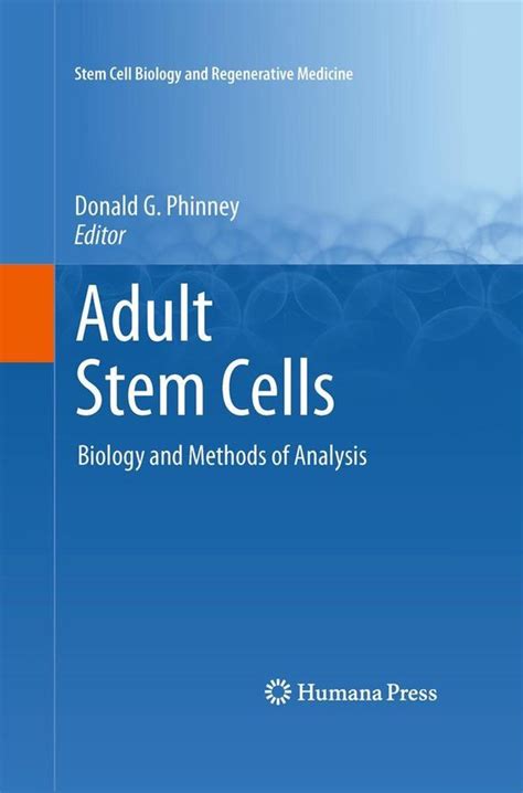 Stem Cell Biology And Regenerative Medicine Adult Stem Cells Ebook