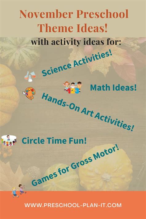 November Preschool Theme Ideas Preschool Families Activities Preschool