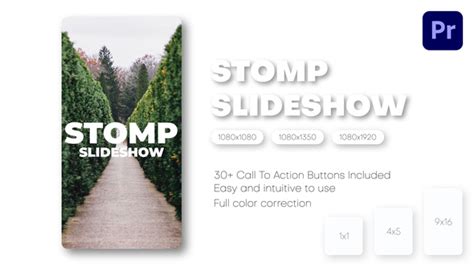 Stomp Slideshow - Instagram Reels, TikTok Post, Short Stories, Premiere Pro Templates