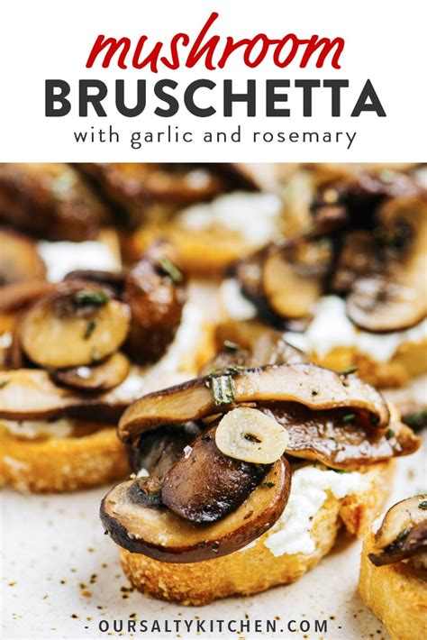 Mushroom Bruschetta With Garlic And Rosemary Recipe Mushroom