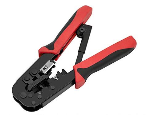 RJ11 RJ12 RJ45 Crimper Pliers,for Network and Telephone Cables Modular Connector Crimping,Cut ...