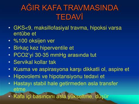 PPT KAFA TRAVMALI HASTAYA YAKLAŞIM PowerPoint Presentation free