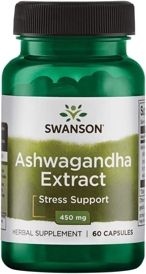 Amazon Swanson Ashwagandha Extract 450 Mg 60 Caps Health