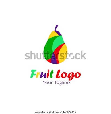 Pear Logo Design Template Vector Stock Vector Royalty Free 1448864195