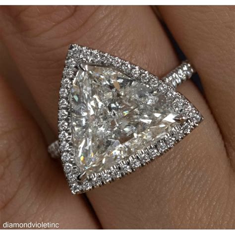 Reserved Gia 601ct Estate Vintage Trillion Diamond Halo Engagement