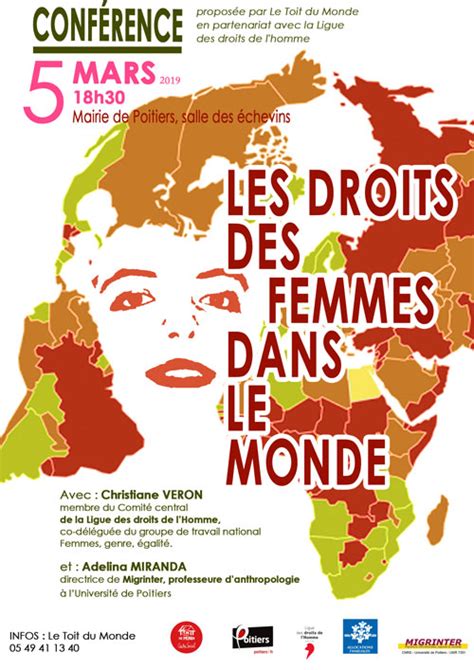 Conférence Les droits des femmes dans le monde Mairie 5 mars 2019