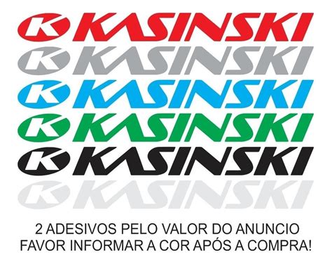 Par De Adesivos Logo Kasinski Mirage Comet Gt Gtr 250 650 R 25 90 Em