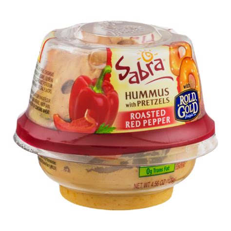 Sabra Hummus With Pretzels Roasted Red Pepper Reviews 2021