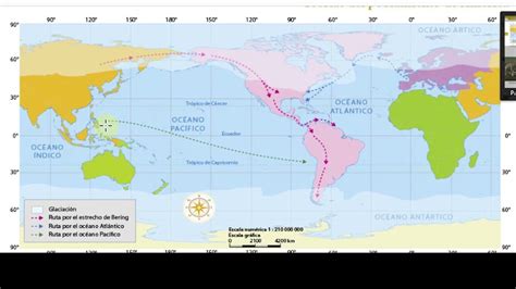 Descubrir 23 Imagen Planisferio Por Donde Pasaron Primeros Pobladores