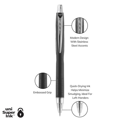 Uniball Jetstream RT Ballpoint Pens Black Medium 1 0 Mm Grand Toy