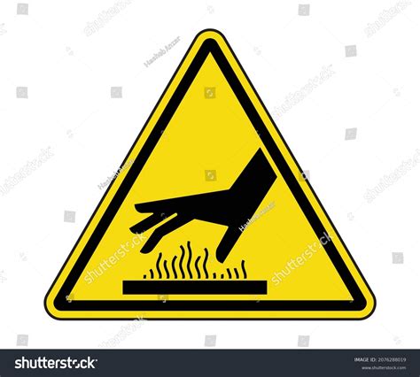 Hot Surface Warning Label International Hot Stock Vector Royalty Free 2076288019 Shutterstock