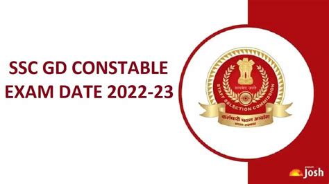 SSC GD Constable Exam Date 2022 23 Released Ssc Nic In Check Here