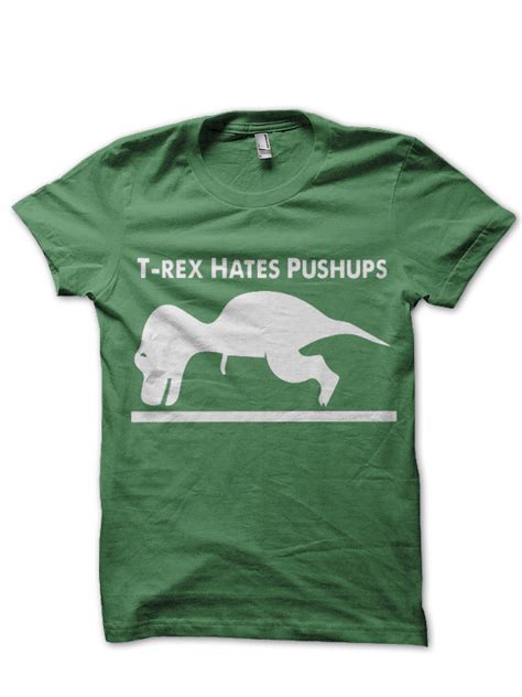 T Rex Hates Pushups Shark Shirts