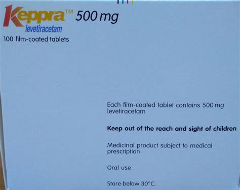 Medica Rcp Keppra Tablets 500mg Indications Side Effects