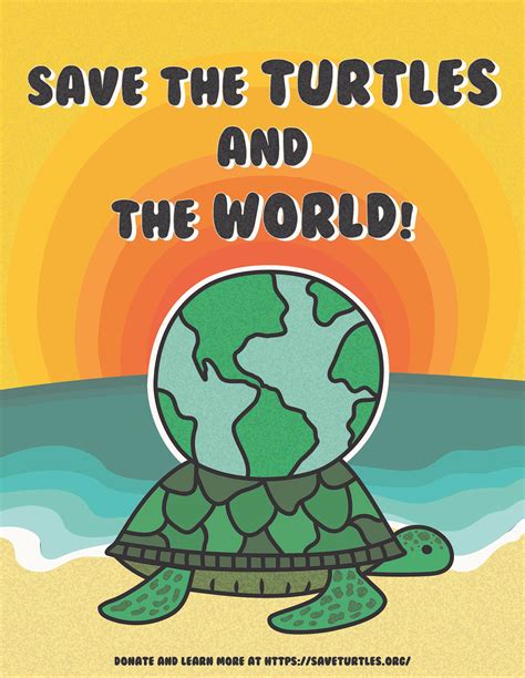 Save The Turtles- Poster Design on Behance