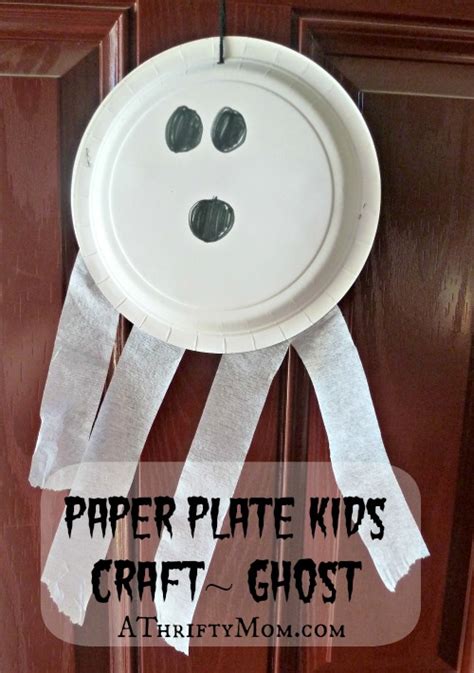 Paper Plate Kids Craft Ghost A Thrifty Mom